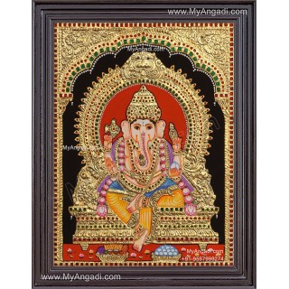 Ganesha Tanjore Painting
