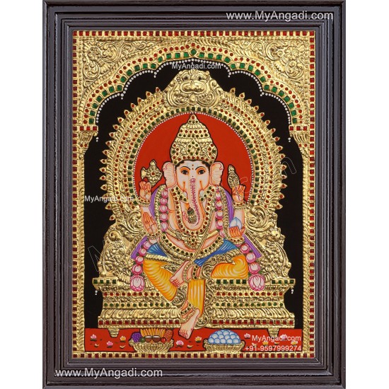 Ganesha Tanjore Painting Ganesha Tanjore Painting