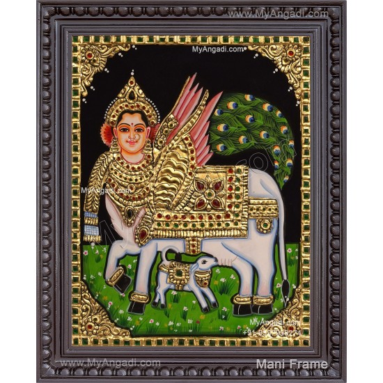 Kamadhenu Tanjore Painting Kamadhenu Tanjore Painting
