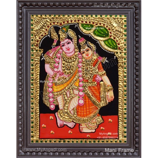 Kannan Rukmani Tanjore Painting