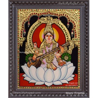 Saraswathi Tanjore Painting