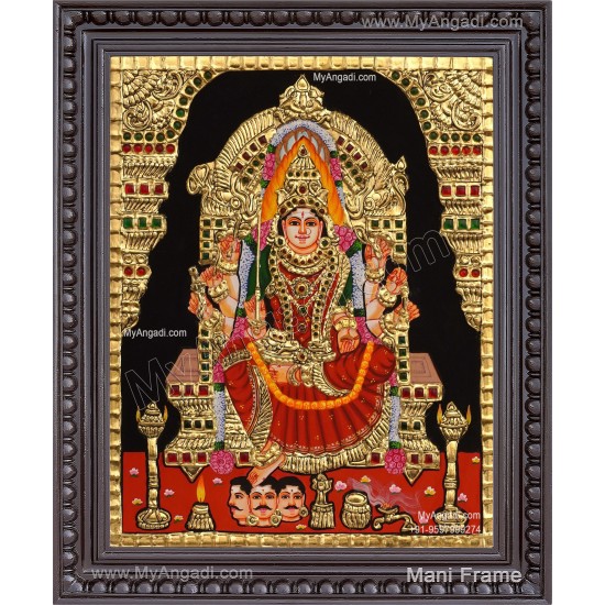 Samayapura amman Tanjore Painting Samayapura amman Tanjore Painting