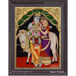 Radha Krishna Tanjore Painting