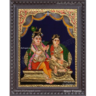 Jada Krishna Tanjore Painting