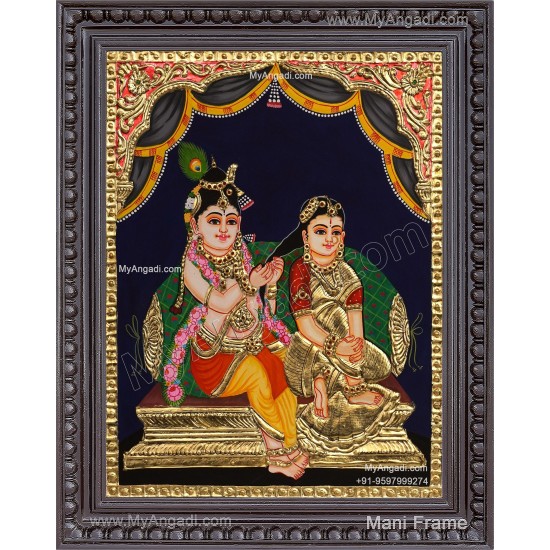 Jada Krishna Tanjore Painting