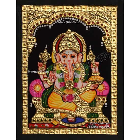 Ganesha Tanjore Painting Ganesha Tanjore Painting