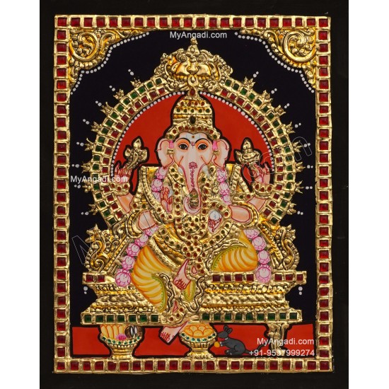 Ganesha Tanjore Painting Ganesha Tanjore Painting