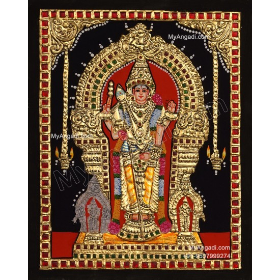 Thiruchendhur Murugar Tanjore Painting Thiruchendhur Murugar Tanjore Painting