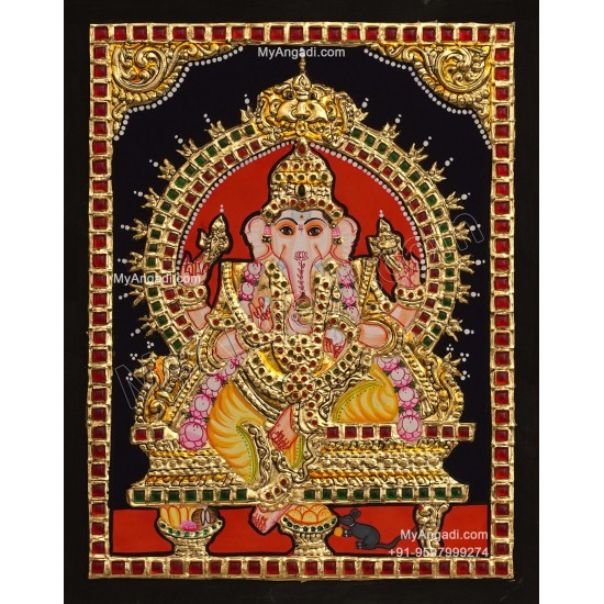 Ganesha Tanjore Painting Ganesha Tanjore Painting