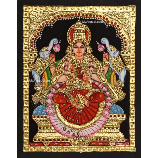 Gajalakshmi Tanjore Painting Gajalakshmi Tanjore Painting
