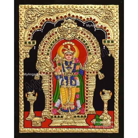 Raja Alangara Murugar Tanjore Painting