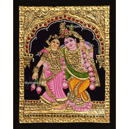 Kannan Rukmani Tanjore Painting
