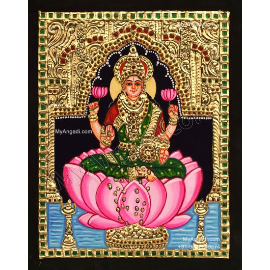 Dhanalakshmi Tanjore Painting Dhanalakshmi Tanjore Painting