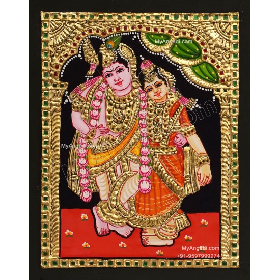 Kannan Rukmani Tanjore Painting
