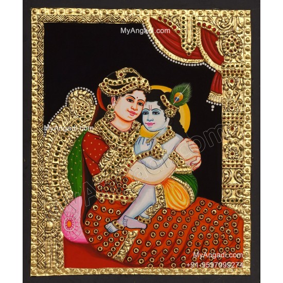 Yashoda Krishna Tanjore Painting