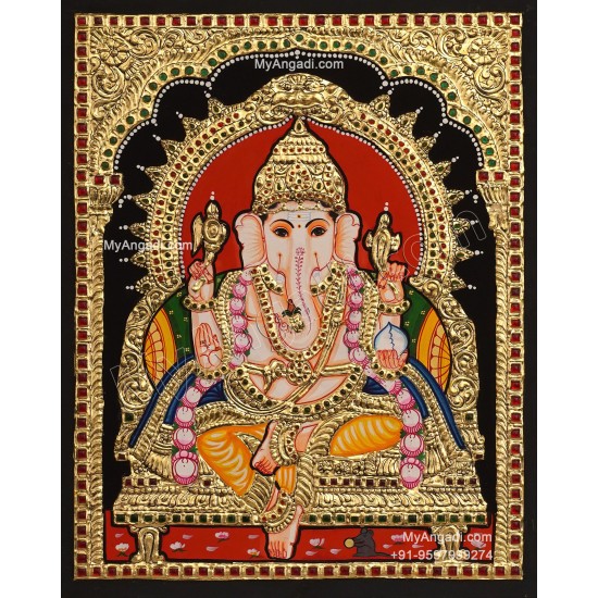 Ganesha Tanjore Painting Ganesha Tanjore Painting