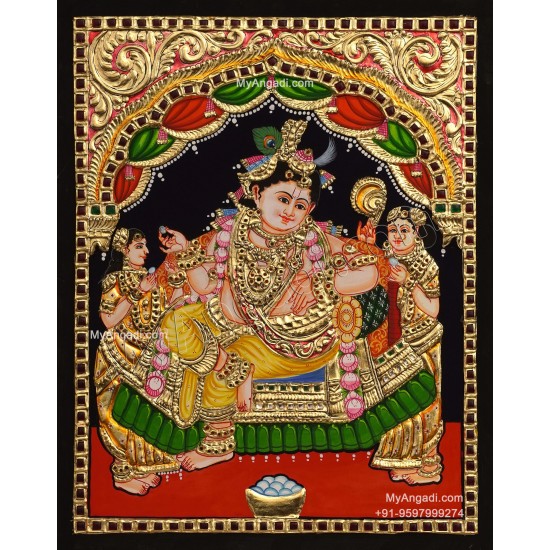 Krishna Tanjore Painting Krishna Tanjore Painting