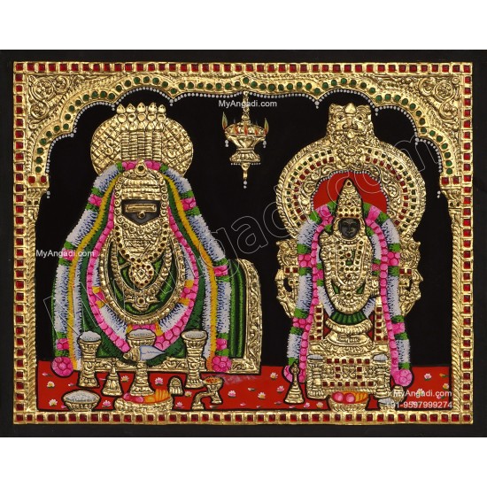 Annamalaiyar Unnamalaiyamman Tanjore Painting