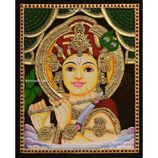 Krishna Tanjore Painting Krishna Tanjore Painting
