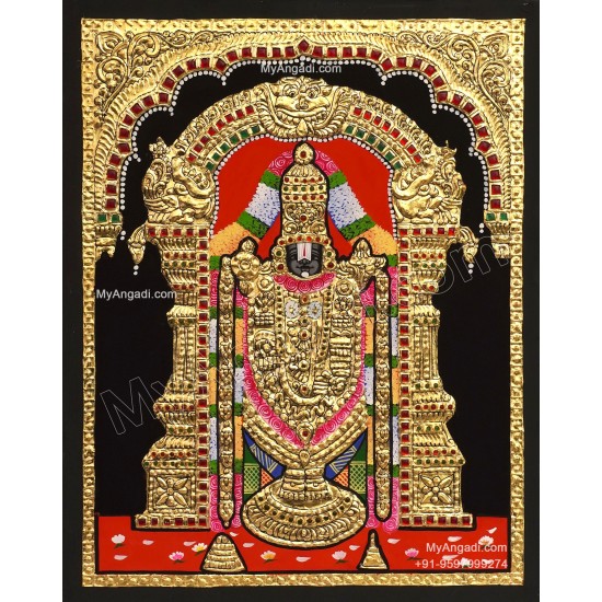 5 Set Ganesha Murugan Balaji Lakshmi Saraswathi Tanjore painting