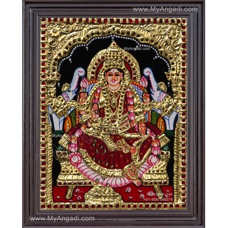 Gaja Lakshmi Tanjore Painting