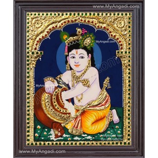 Butter Krishna Tanjore Painting