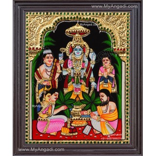 Sathyanarayana Tanjore Painting