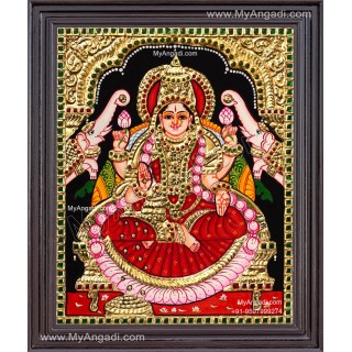 Gaja Lakshmi Tanjore Painting