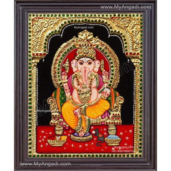 Ganesha Tanjore Painting Ganesha Tanjore Painting