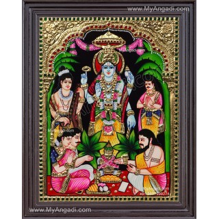Sathyanarayana Tanjore Painting