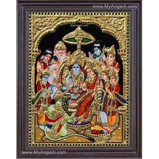 Ramar Pattabhisekam Tanjore Painting