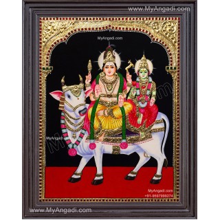 Shiva Parivar Tanjore Painting