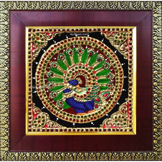 Peacock Tanjore Painting