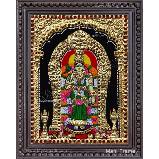 Madurai Meenakshi Amman Tanjore Painting