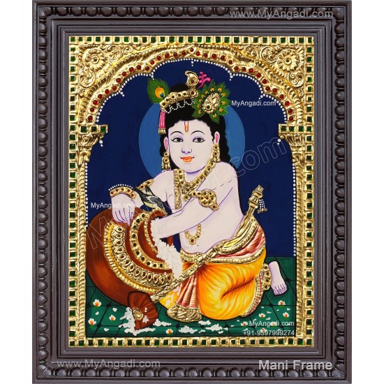 Butter Krishna Tanjore Painting