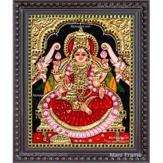 Gaja Lakshmi Tanjore Painting