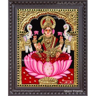Gaja Lakshmi Tanjore Painting