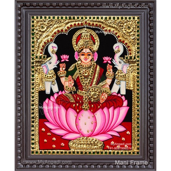 Gaja Lakshmi Tanjore Painting
