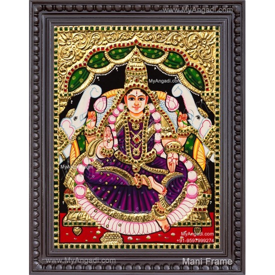 Gaja Lakshmi Tanjore Painting