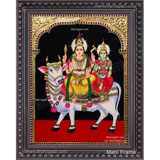 Shiva Parivar Tanjore Painting