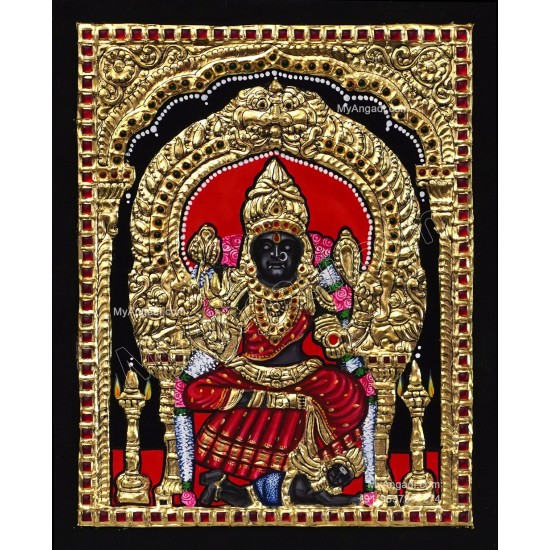 Urayur Vekkali Amman Tanjore Painting