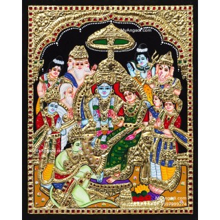 Ramar Pattabhisekam Tanjore Painting