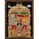 Ranganathar with Sri Devi and Bhu Devi Tanjore Painting