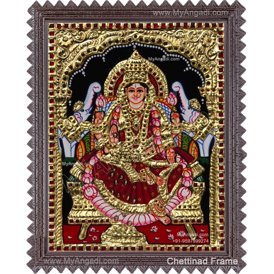 Gaja Lakshmi Tanjore Painting