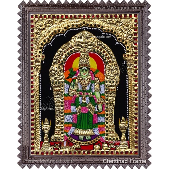 Madurai Meenakshi Amman Tanjore Painting