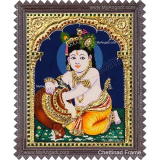 Butter Krishna Tanjore Painting