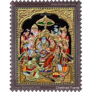 Ramar Pattabhisekam Tanjore Painting