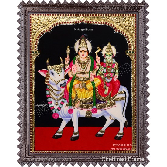 Shiva Parivar Tanjore Painting