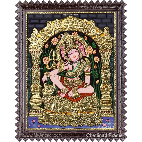 Indonesian Shivan Tanjore Painting