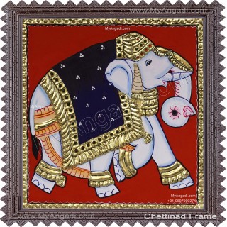 Elephant Tanjore Painting